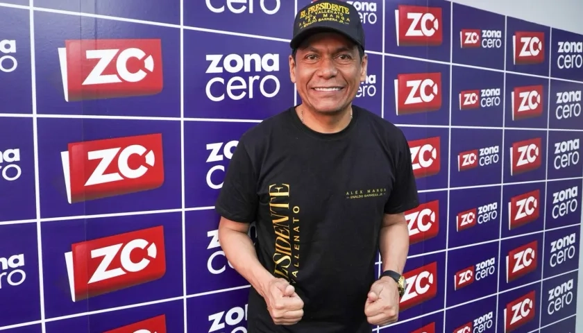 Alex Manga en la redacción de Zona Cero. 