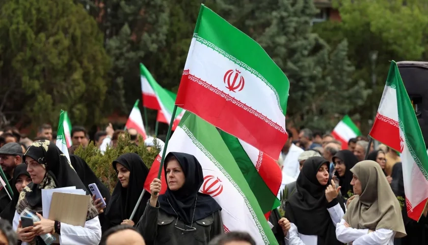 Marchas en Irán.