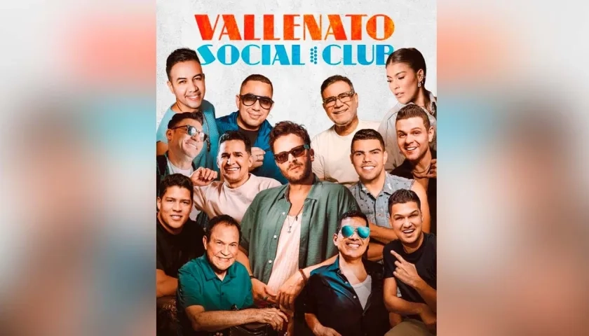 Gusi y los artistas que hicieron parte de la producción. 