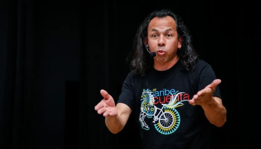 El narrador Iván Torres. 