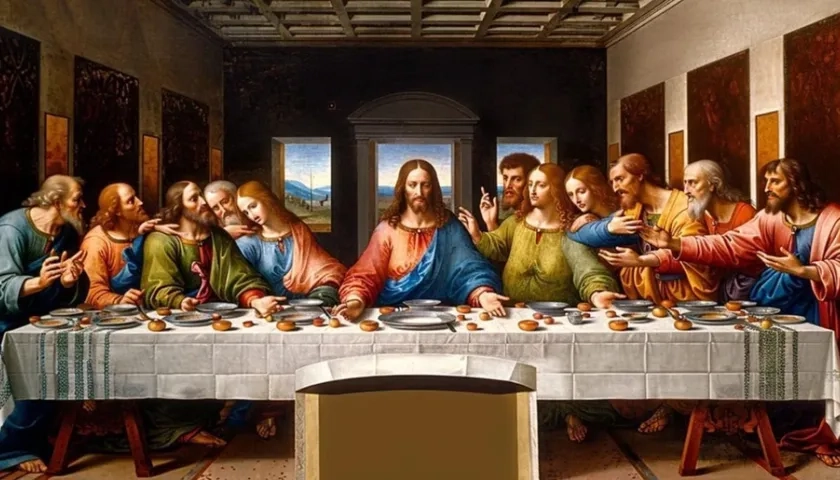 La Última Cena de Leonardo da Vinci. 