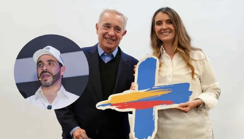 Abelardo De La Espriella, Álvaro Uribe y Paloma Valencia.