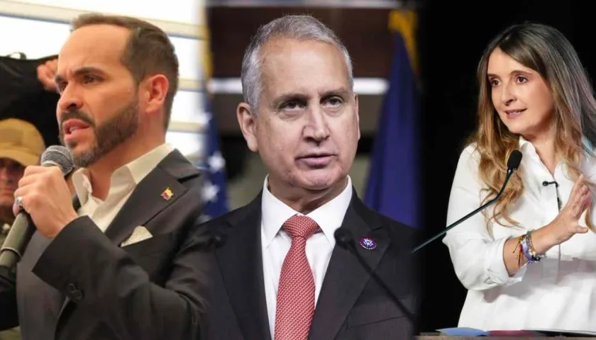 Abelardo De La Espriella, Mario Díaz-Balart y Paloma Valencia.