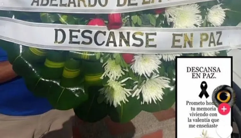 La imagen amenazante contra Abelardo De La Espriella.