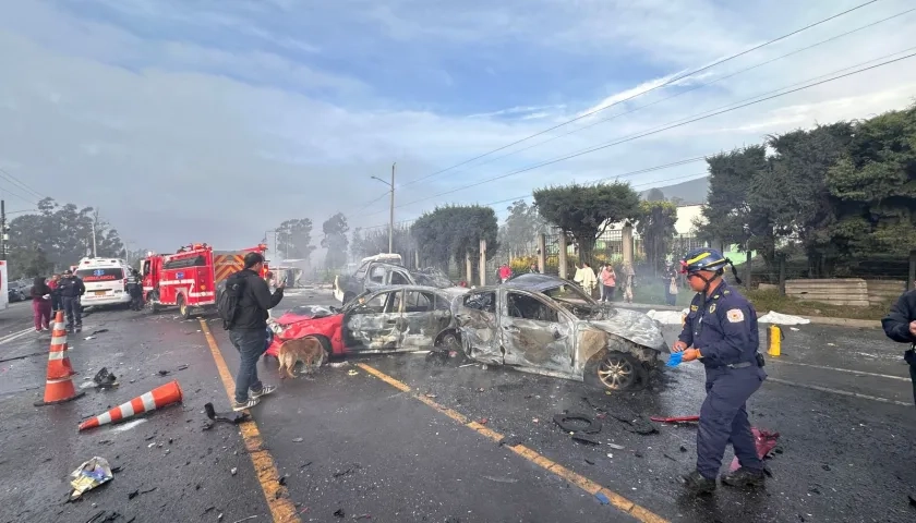 Imagen del accidente.