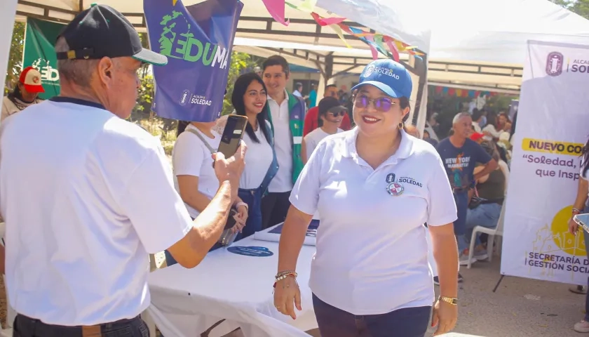 La Alcaldesa de Soledad, Alcira Sandoval.