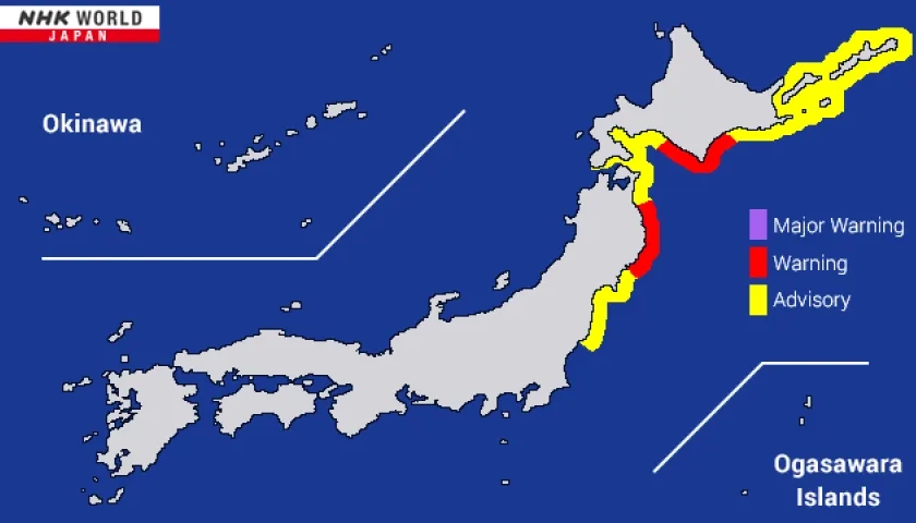 Alerta de Tsunami en Japón