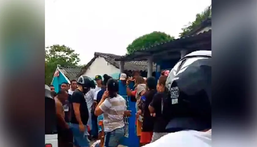 Lugar donde se presentó el ataque sicarial en el barrio El Carmen este sábado. 