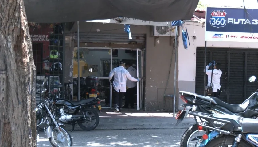 Atentado en peluquería del barrio El Valle.