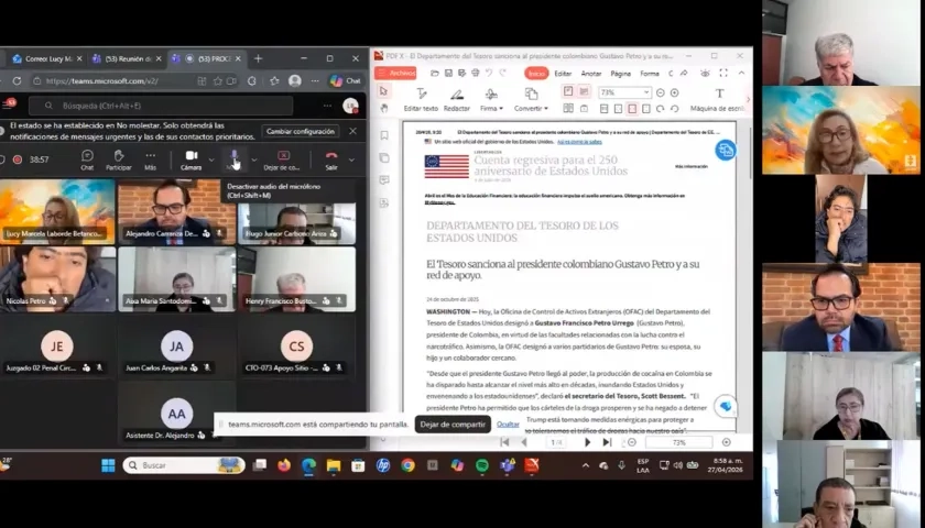 Audiencia preliminar de juicio a Nicolás Petro