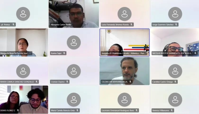 Audiencia de acusación contra Álvaro Felipe Rivera.