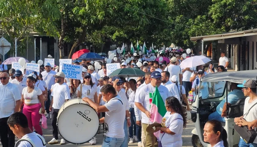Marchas por la paz en Baranoa.