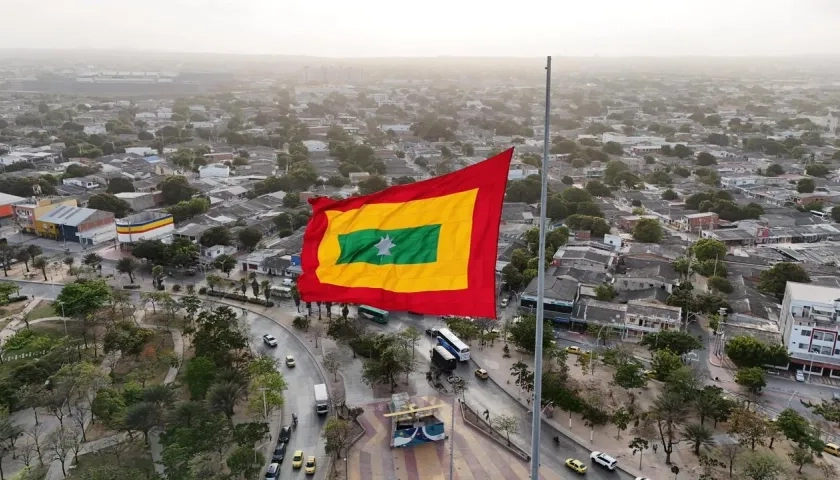 Vista aérea de Barranquilla.