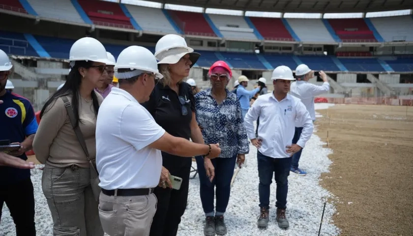 Imagen de la segunda inspección de la Conmebol.