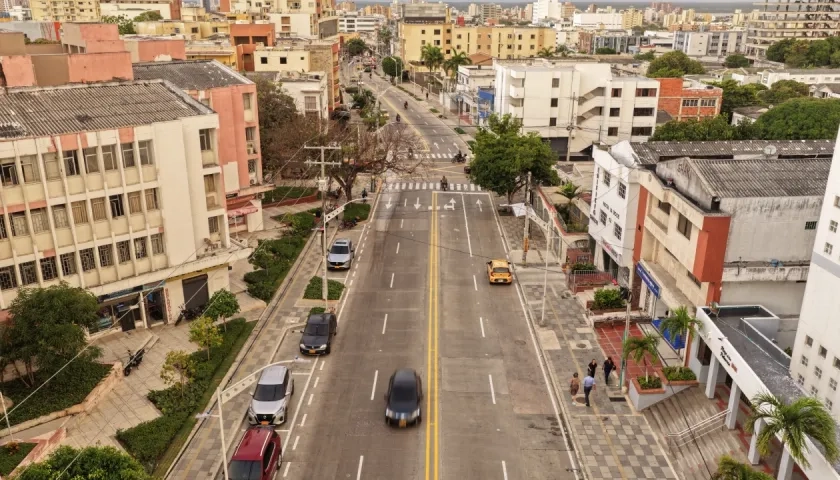 El primer tramo de la calle 72 entregado, desde la carrera 38 hasta la carrera 39.