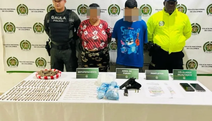 En el mismo operativo fue capturada una mujer y aprehendido un adolescente de 16 años de edad.