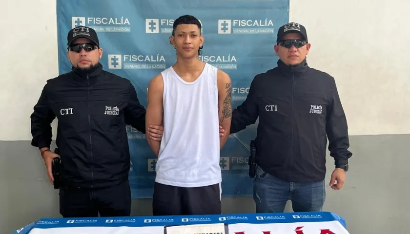 Juan David Blanco Borrero, capturado. 