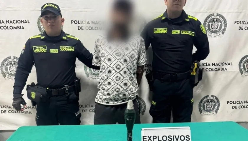 El capturado con el mortero. 