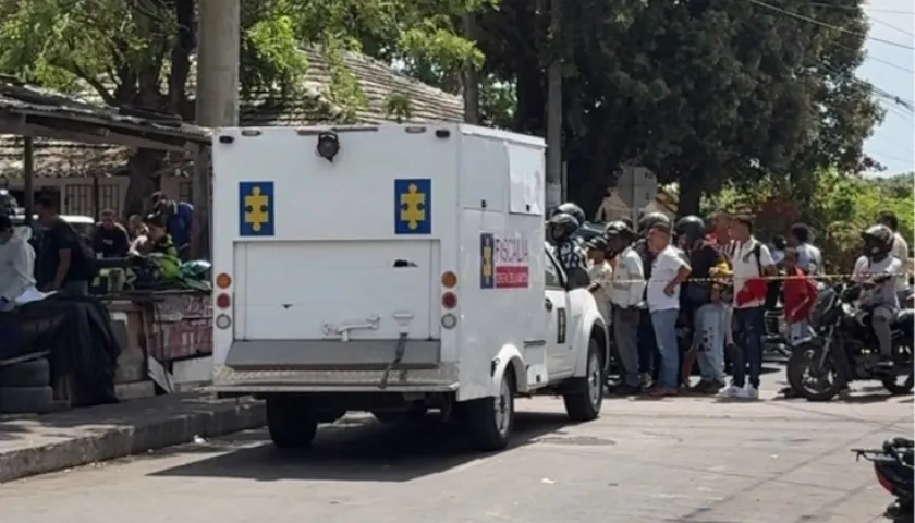 Escenario de un homicidio en Barranquilla. 