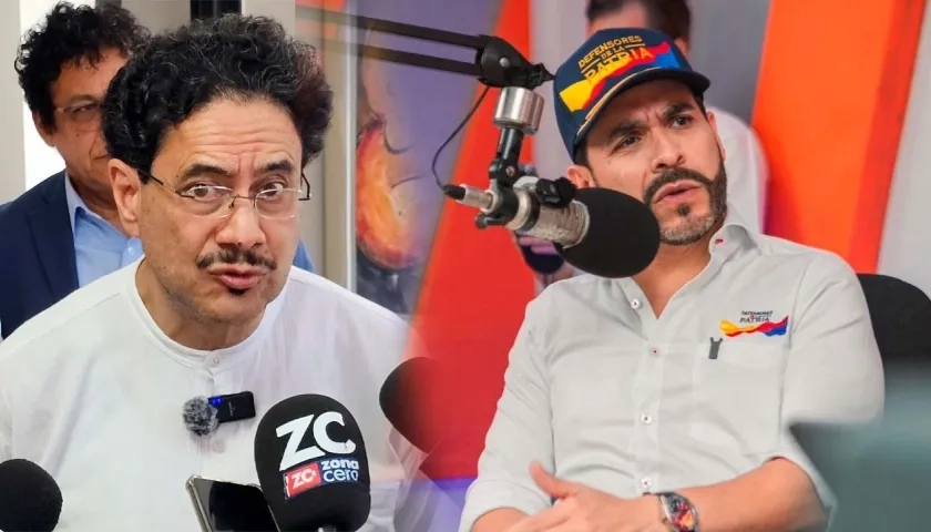 Los candidatos Iván Cepeda y Abelardo de la Espriella.