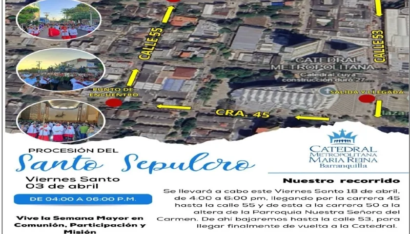 Cierres Viales por el Santo Sepulcro