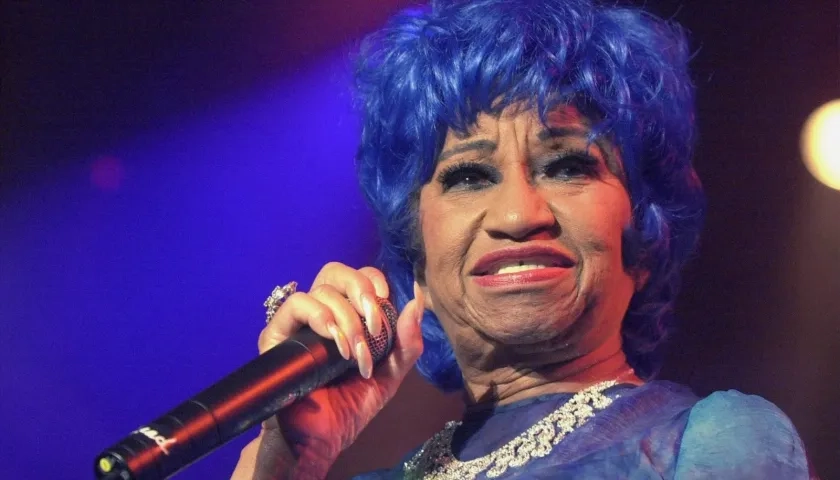 La legendaria cantante cubana Celia Cruz.
