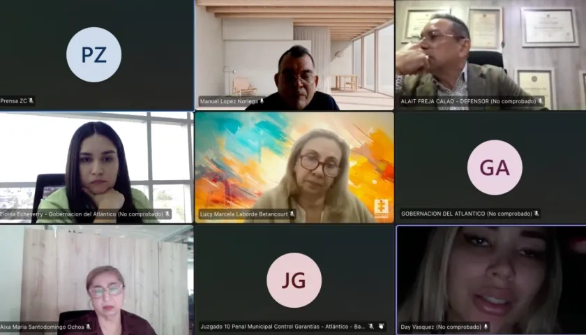 Daysuris Vásquez estuvo presente durante la audiencia de este miércoles. 