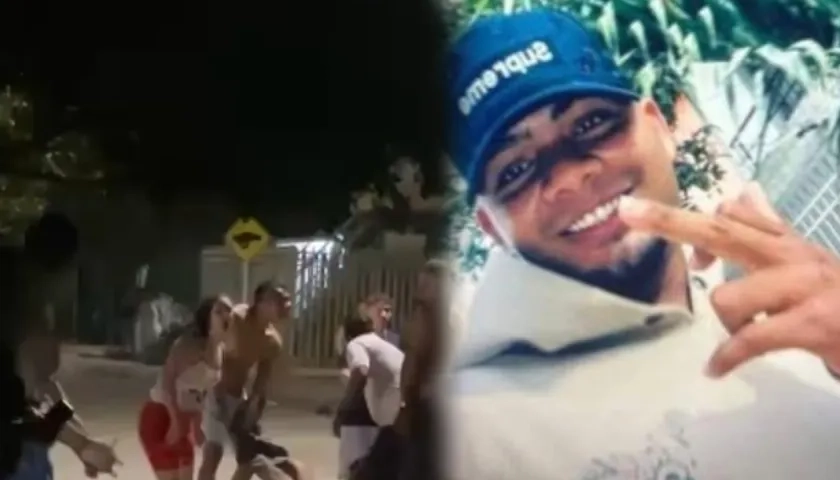 Lugar de los hechos y Diego Armando Pulido Santiago, la víctima mortal.