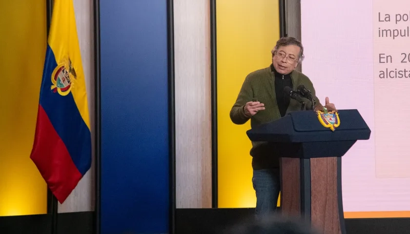 El Presidente Gustavo Petro.