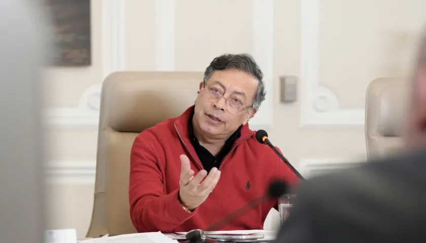El Presidente Gustavo Petro.