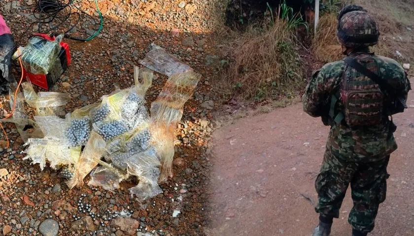 El artefacto explosivo que destruyó el Ejército.