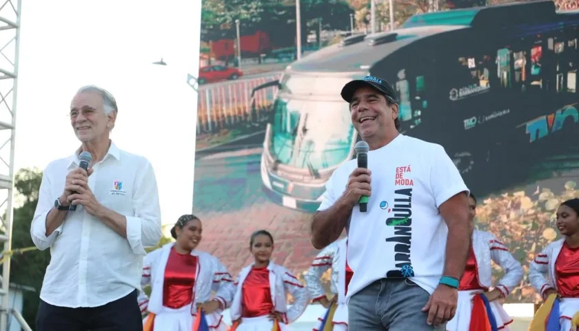 El gobernador Eduardo Verano y el alcalde Alejandro Char.