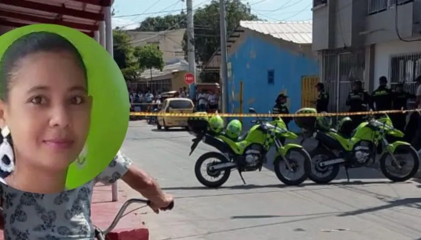 Evilena María Ortiz Mendoza y el barrio Simón Bolívar.