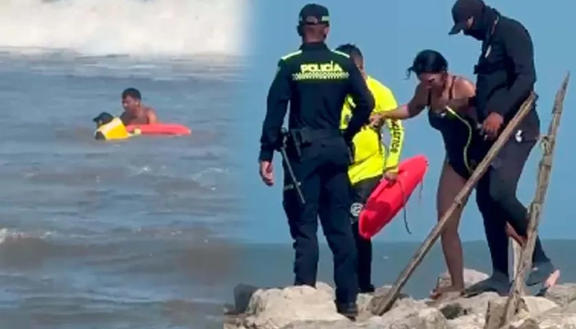 Rescate de dos surfistas