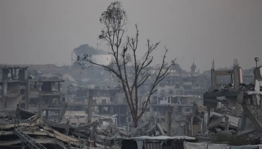 Destrucción en Gaza por los ataques de Israel.