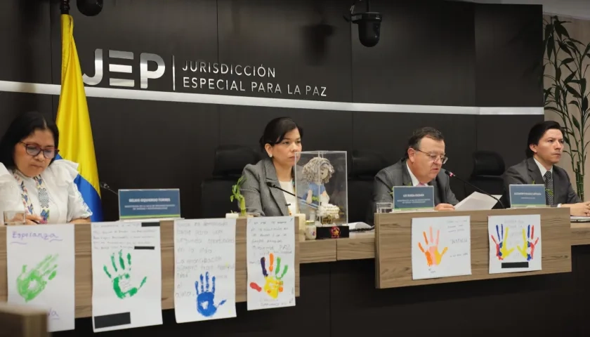 Rueda de prensa de este martes por parte de la JEP.