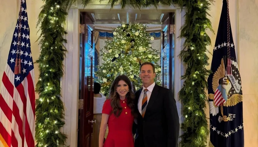 Kristi Noem y Byron Noem.