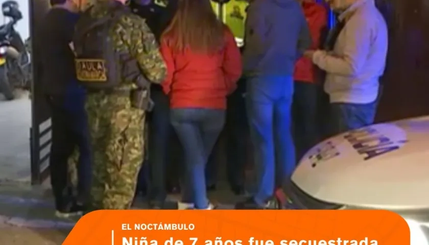 La niña fue rescatada sana y salva dentro de la camioneta.