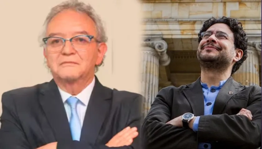 Jorge Lemus y el candidato presidencial Iván Cepeda. 