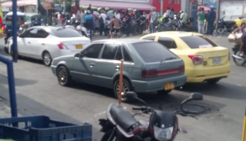 Lugar donde ocurrió el crimen del vendedor informal de frutas. 