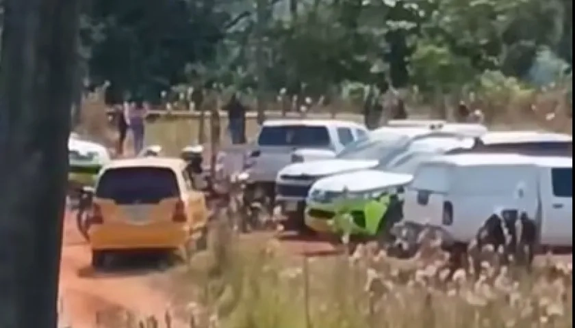 Lugar donde encontraron los cuerpos.