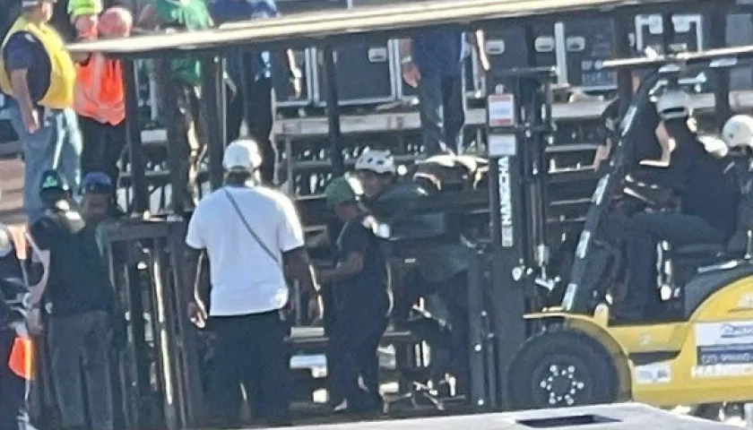 Lugar donde se hará el concierto en Río de Janeiro.