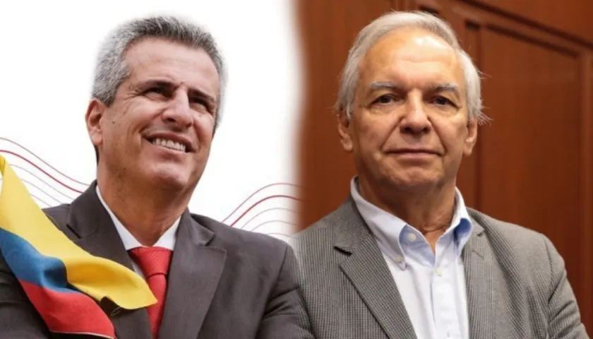 Luis Fernando Velasco y Ricardo Bonilla, ambos exministros del Gobierno de Gustavo Petro. 