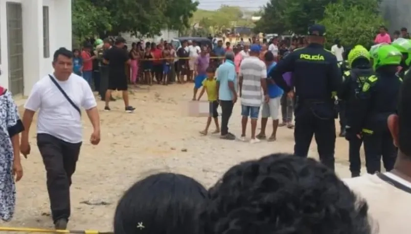 Foto de referencia de masacre reciente en La Guajira. 