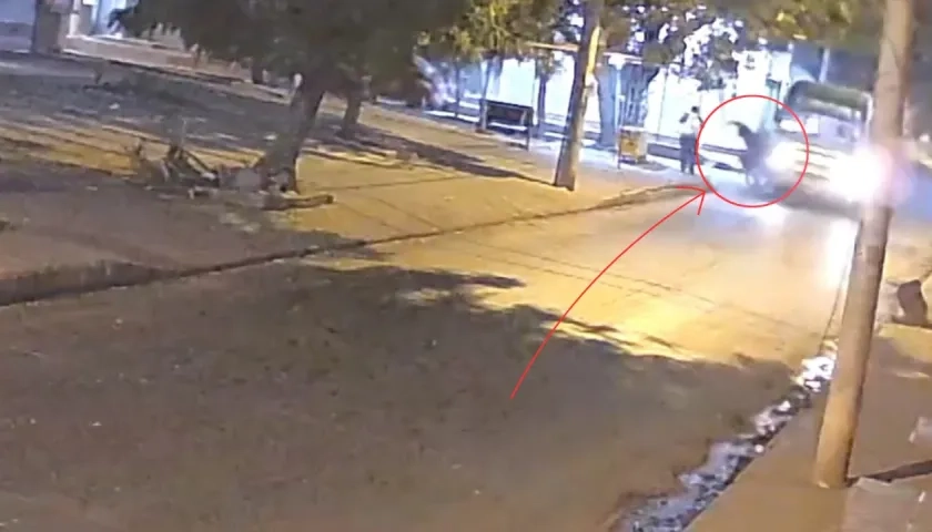 Momento en qué ocurrió el accidente de tránsito. 