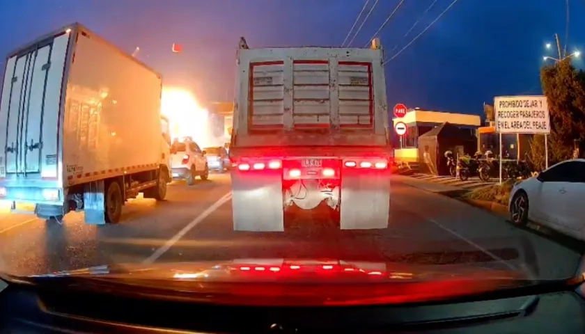 Momento en que ocurrió el fatal accidente. 