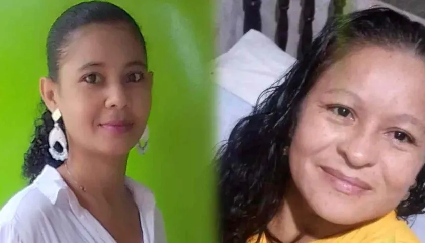 Evilena María Ortiz Mendoza y Luz Elena Carrillo Orellana, dos mujeres asesinadas este mes en el Atlántico.