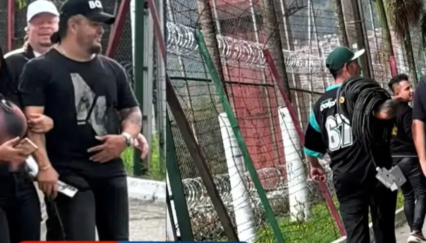 Nelson Velásquez e integrantes de su agrupación.