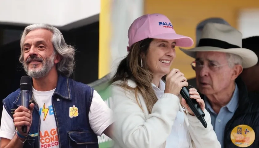 Juan Daniel Oviedo, Paloma Valencia y Álvaro Uribe Vélez.