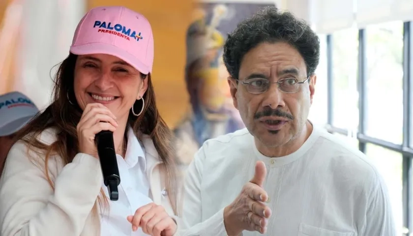 Paloma Valencia e Iván Cepeda, candidatos a la Presidencia. 
